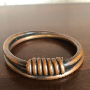 Spiralled, copper bangle
